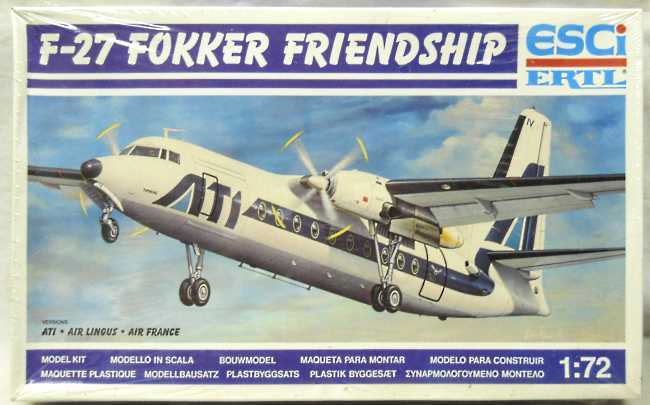 ESCI 1/72 Fokker F27-MK 400 Friendship (F-27) - Netherlands NLM City Hopper / Air France / ATI - Civil Version, 9114 plastic model kit